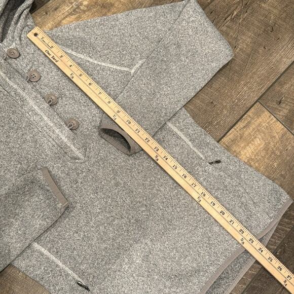 The North Face Women's Quarter Zip & Button Pullover Sweater Gray Heather Size S - Picture 4 of 8